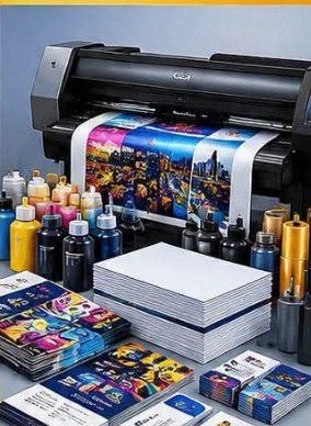 Printing materials with training